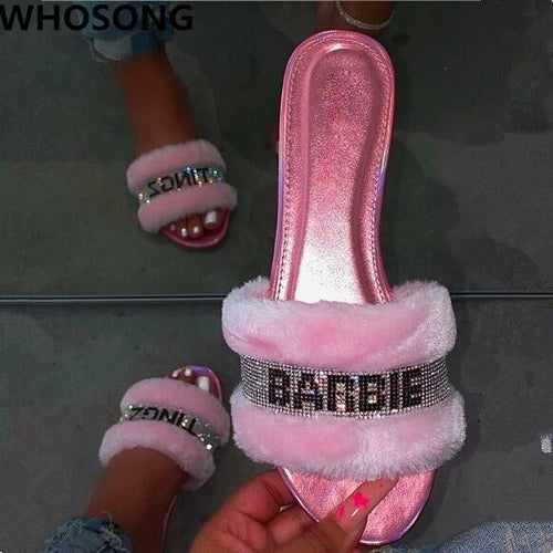 Summer Women's Slippers Zapatos De Mujer Fashion Crystal Beach Slipper