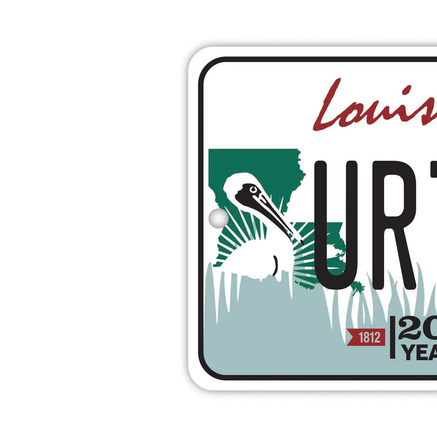 【ミラータグ】ルイジアナ/オリジナルアメリカナンバープレート型エアフレッシュナー