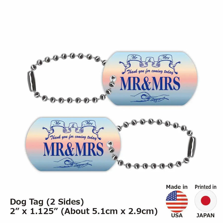 【犬用迷子札・ドッグタグ】サンライズ/オリジナルアメリカナンバープレート型 名入れキーホルダー