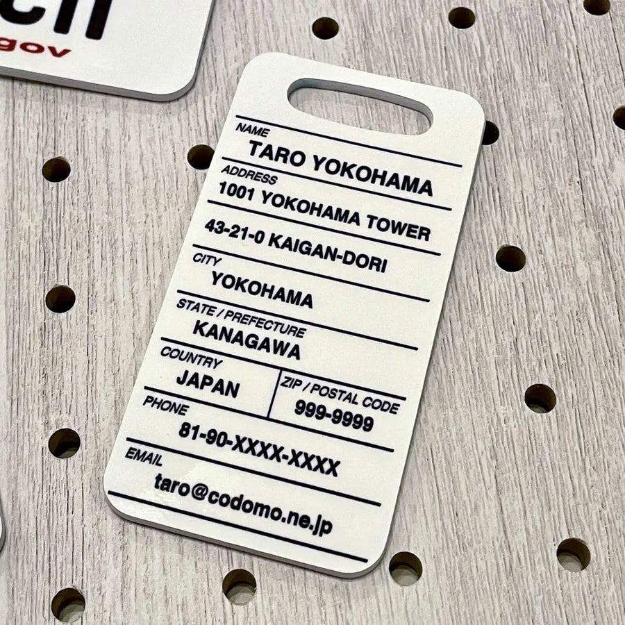 【ラゲッジタグ】バージニア/オリジナルアメリカナンバープレート型・おしゃれ ・紛失防止タグ